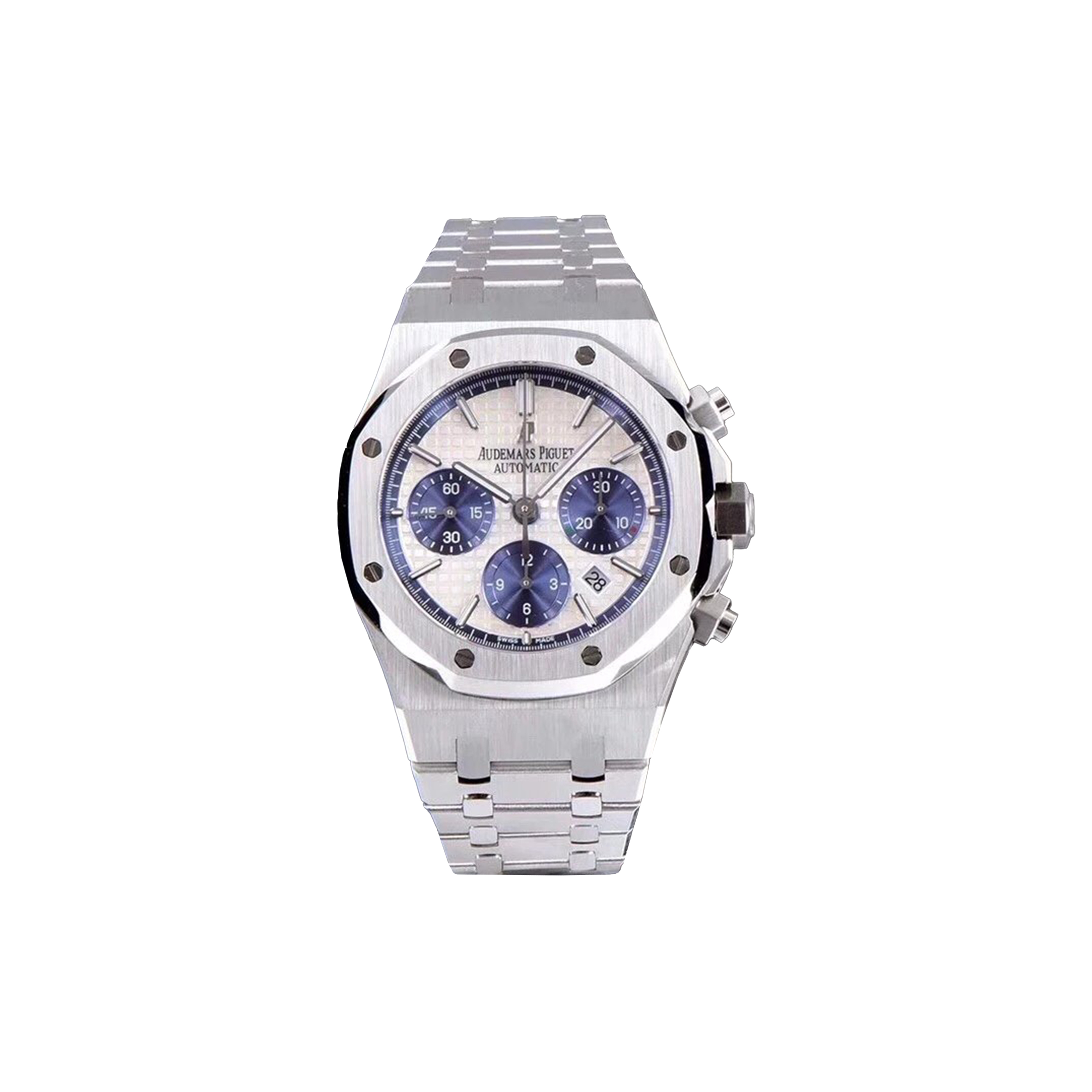 audemars p*g*et royal oak auT0matic chronograph movement stainless steel strap watch 26331